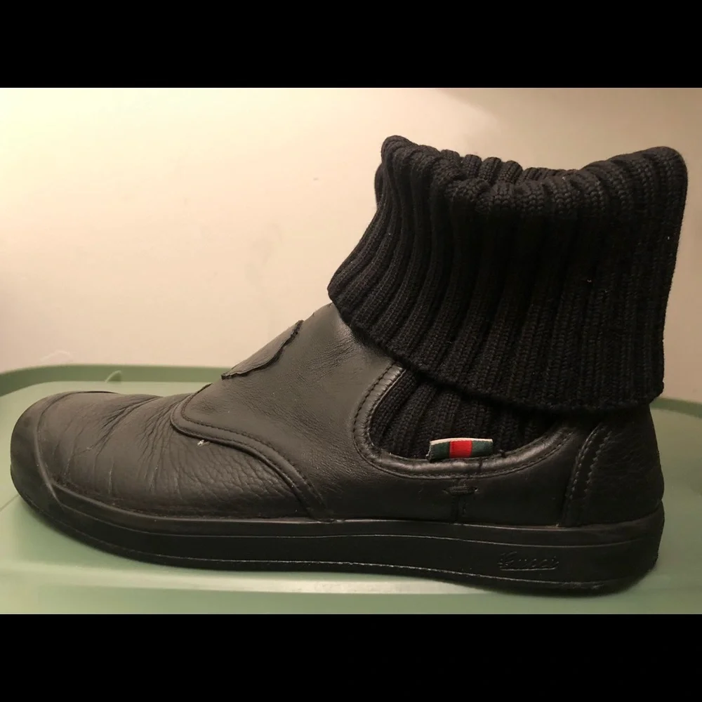 Gucci Black Leather Men's Boots - Picture 4 of 7